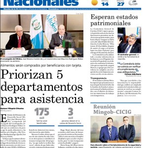 Publicación Diario de Centro América