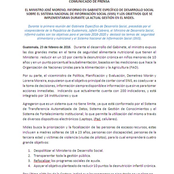 Comunicado