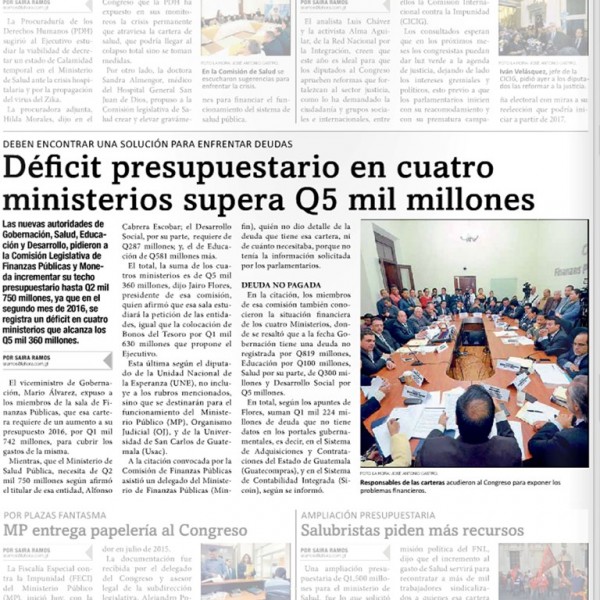 Publicación, La Hora.